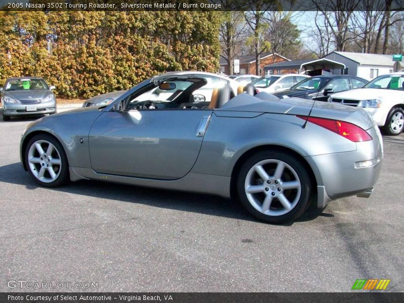Silverstone Metallic / Burnt Orange 2005 Nissan 350Z Touring Roadster