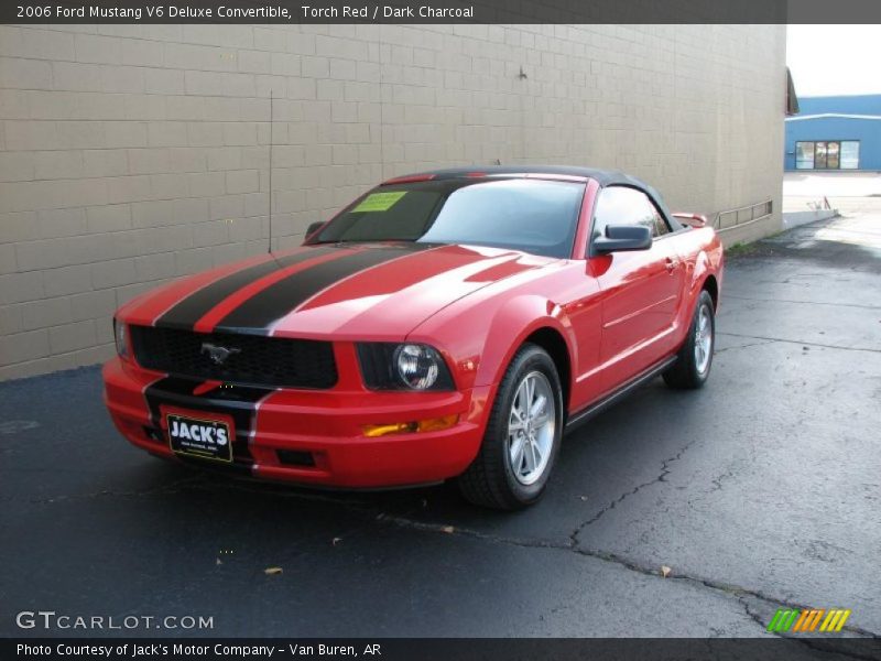 Torch Red / Dark Charcoal 2006 Ford Mustang V6 Deluxe Convertible