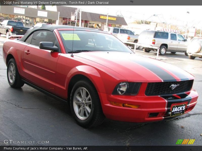 Torch Red / Dark Charcoal 2006 Ford Mustang V6 Deluxe Convertible