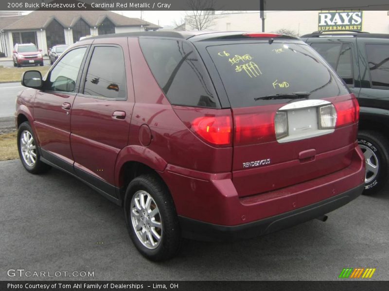 Cardinal Red Metallic / Gray 2006 Buick Rendezvous CX