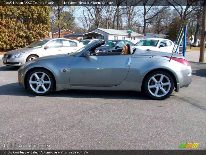Silverstone Metallic / Burnt Orange 2005 Nissan 350Z Touring Roadster