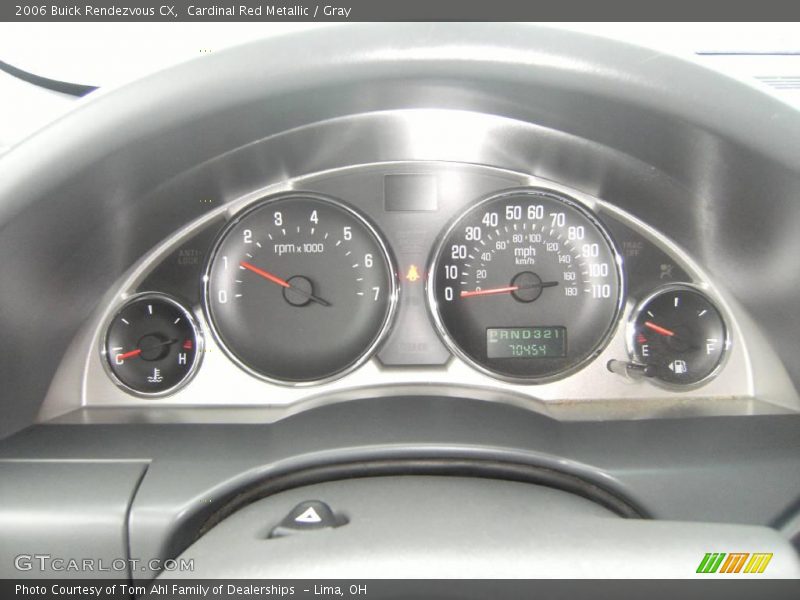 Cardinal Red Metallic / Gray 2006 Buick Rendezvous CX