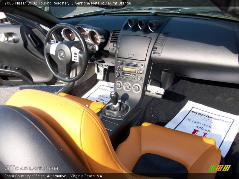 Silverstone Metallic / Burnt Orange 2005 Nissan 350Z Touring Roadster