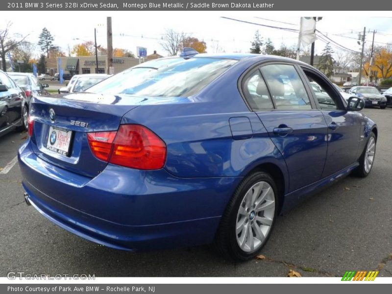 Montego Blue Metallic / Saddle Brown Dakota Leather 2011 BMW 3 Series 328i xDrive Sedan