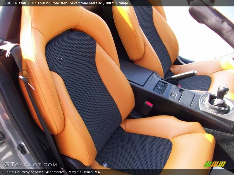 Silverstone Metallic / Burnt Orange 2005 Nissan 350Z Touring Roadster