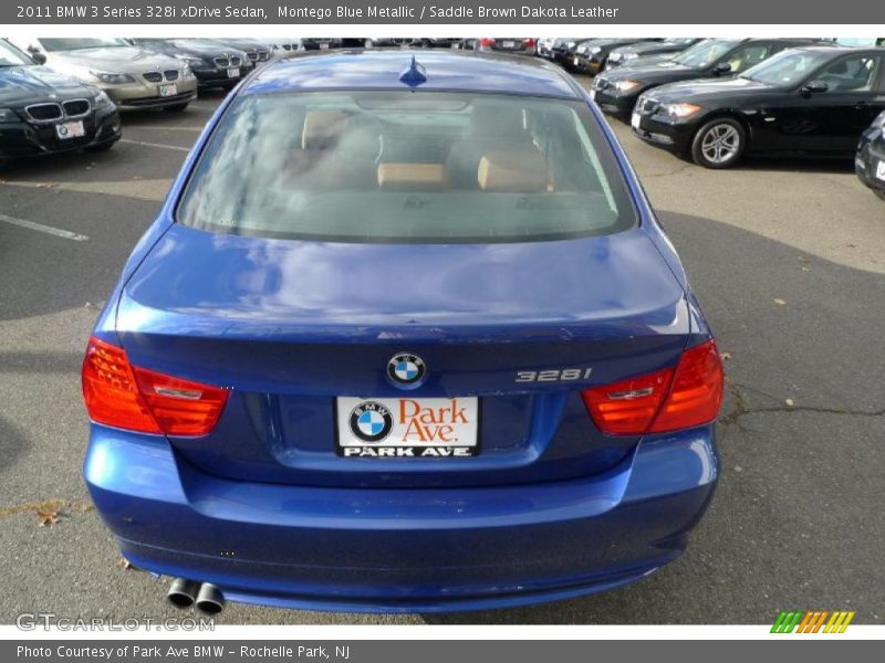 Montego Blue Metallic / Saddle Brown Dakota Leather 2011 BMW 3 Series 328i xDrive Sedan