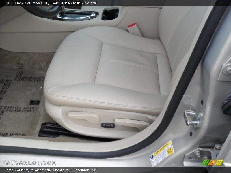 Gold Mist Metallic / Neutral 2010 Chevrolet Impala LT