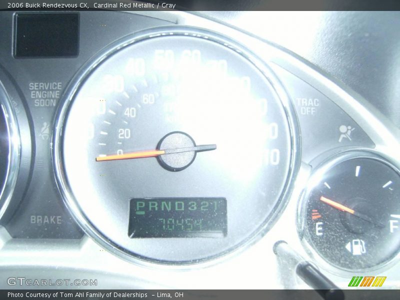 Cardinal Red Metallic / Gray 2006 Buick Rendezvous CX
