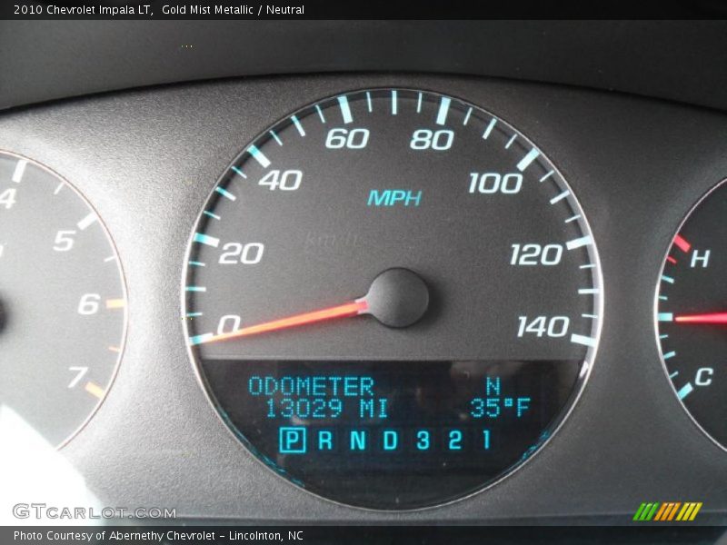 Gold Mist Metallic / Neutral 2010 Chevrolet Impala LT