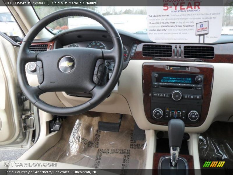 Gold Mist Metallic / Neutral 2010 Chevrolet Impala LT