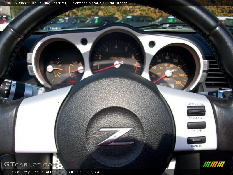 Silverstone Metallic / Burnt Orange 2005 Nissan 350Z Touring Roadster