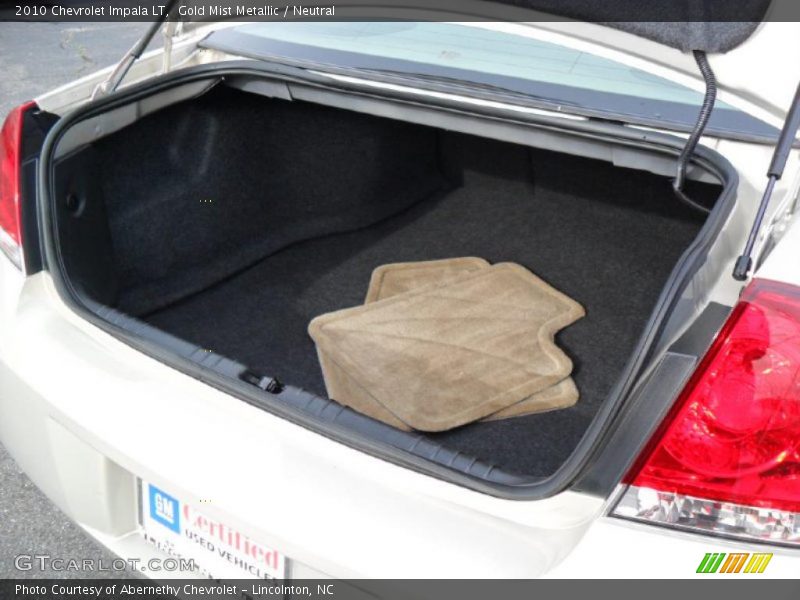 Gold Mist Metallic / Neutral 2010 Chevrolet Impala LT