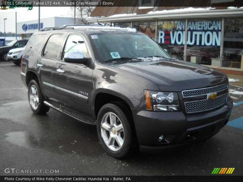 Taupe Gray Metallic / Ebony 2011 Chevrolet Tahoe LTZ 4x4