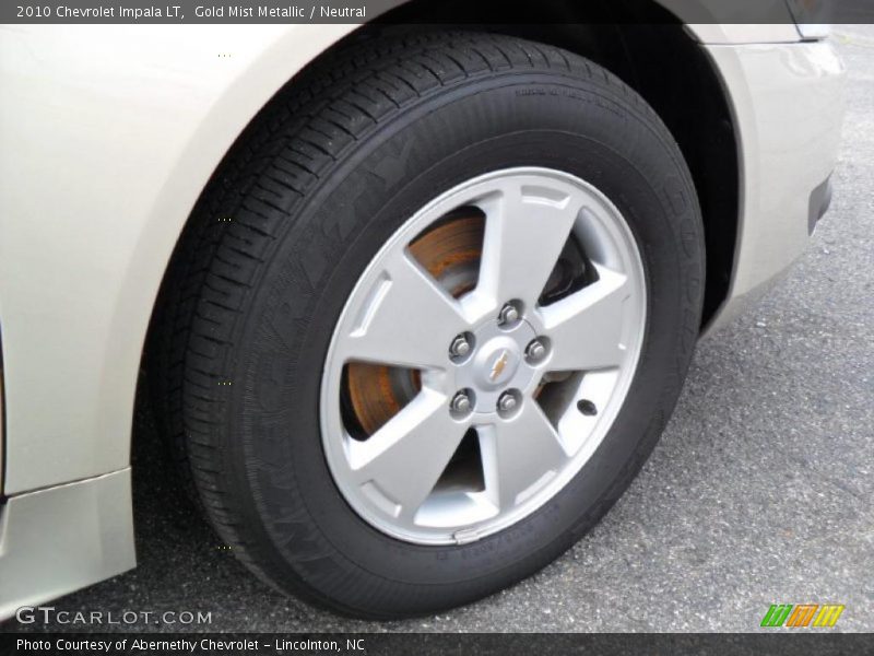 Gold Mist Metallic / Neutral 2010 Chevrolet Impala LT