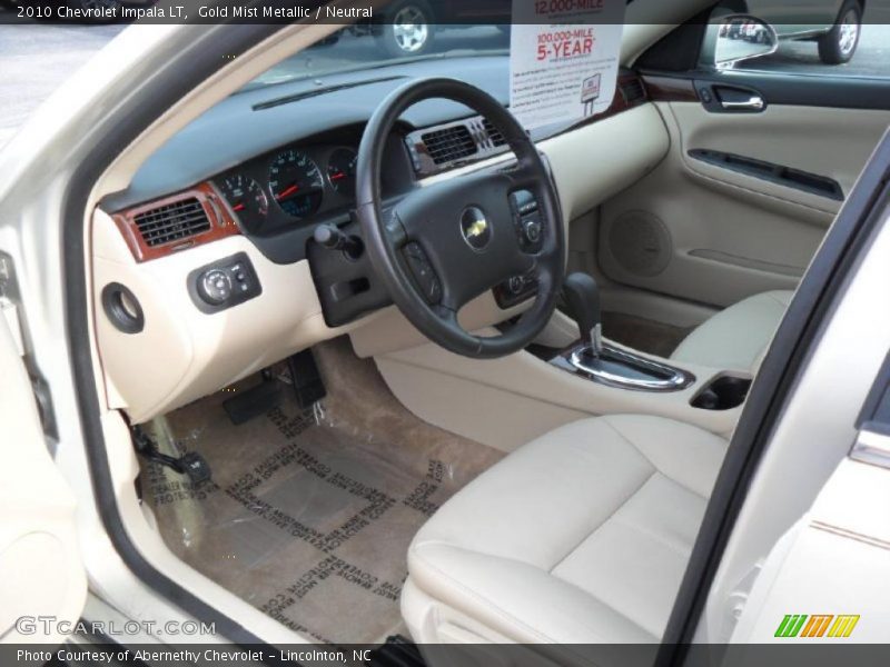 Gold Mist Metallic / Neutral 2010 Chevrolet Impala LT