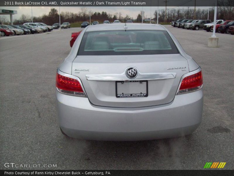 Quicksilver Metallic / Dark Titanium/Light Titanium 2011 Buick LaCrosse CXL AWD