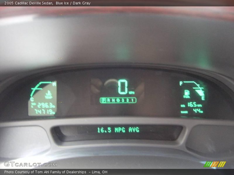 Blue Ice / Dark Gray 2005 Cadillac DeVille Sedan