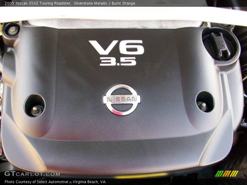 Silverstone Metallic / Burnt Orange 2005 Nissan 350Z Touring Roadster