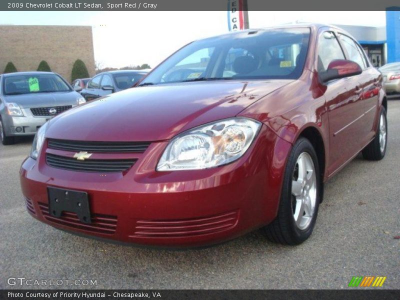 Sport Red / Gray 2009 Chevrolet Cobalt LT Sedan