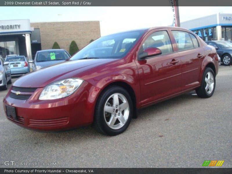 Sport Red / Gray 2009 Chevrolet Cobalt LT Sedan