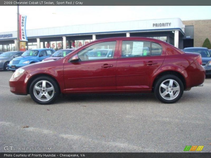 Sport Red / Gray 2009 Chevrolet Cobalt LT Sedan