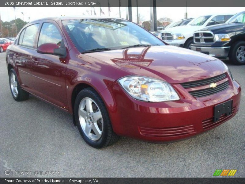 Sport Red / Gray 2009 Chevrolet Cobalt LT Sedan