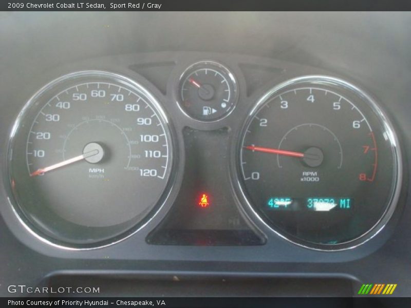 Sport Red / Gray 2009 Chevrolet Cobalt LT Sedan