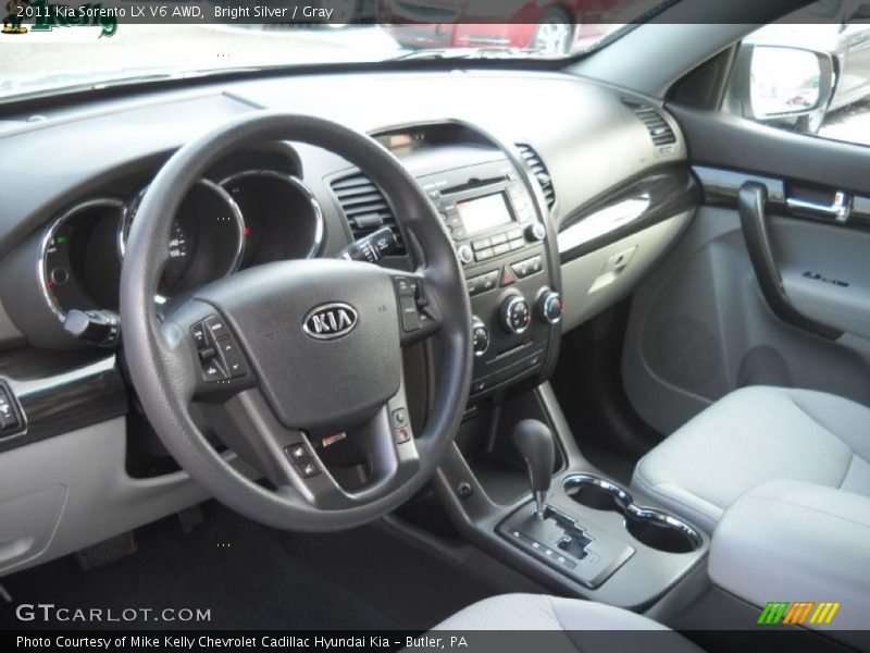 Bright Silver / Gray 2011 Kia Sorento LX V6 AWD