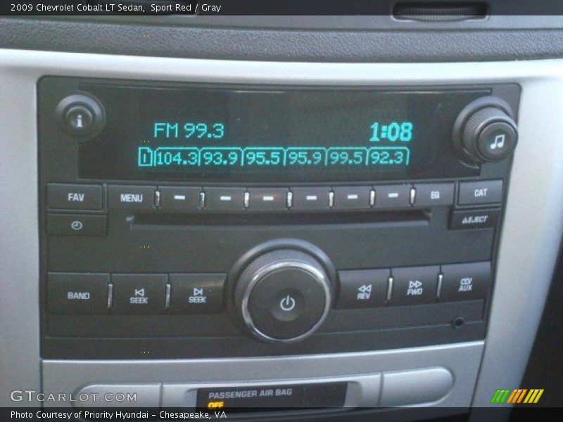 Sport Red / Gray 2009 Chevrolet Cobalt LT Sedan