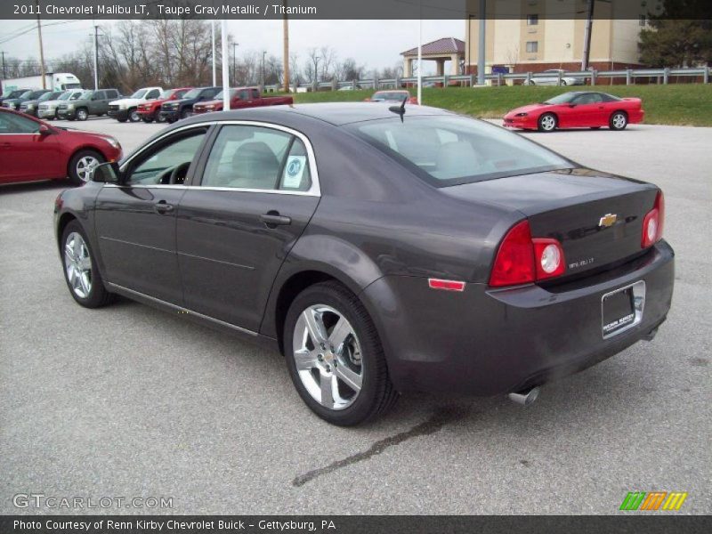 Taupe Gray Metallic / Titanium 2011 Chevrolet Malibu LT