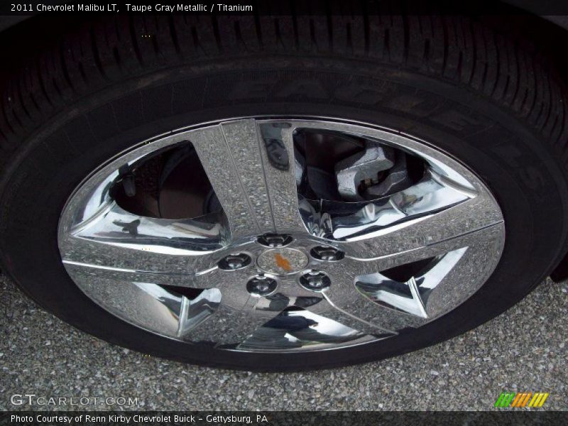 Taupe Gray Metallic / Titanium 2011 Chevrolet Malibu LT
