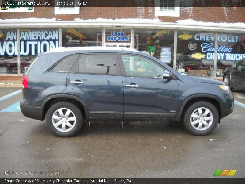 Pacific Blue / Gray 2011 Kia Sorento LX AWD