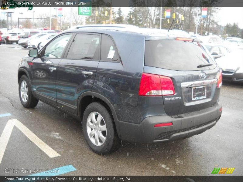 Pacific Blue / Gray 2011 Kia Sorento LX AWD