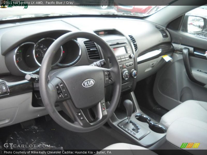 Pacific Blue / Gray 2011 Kia Sorento LX AWD