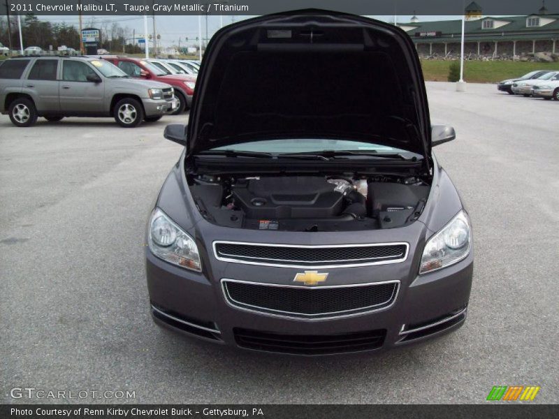 Taupe Gray Metallic / Titanium 2011 Chevrolet Malibu LT