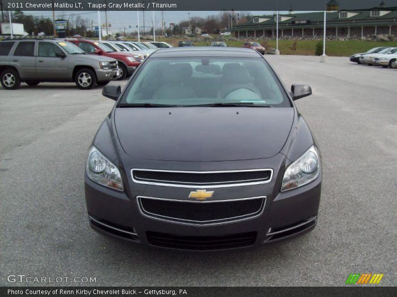 Taupe Gray Metallic / Titanium 2011 Chevrolet Malibu LT