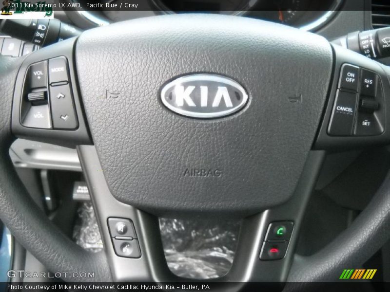Pacific Blue / Gray 2011 Kia Sorento LX AWD