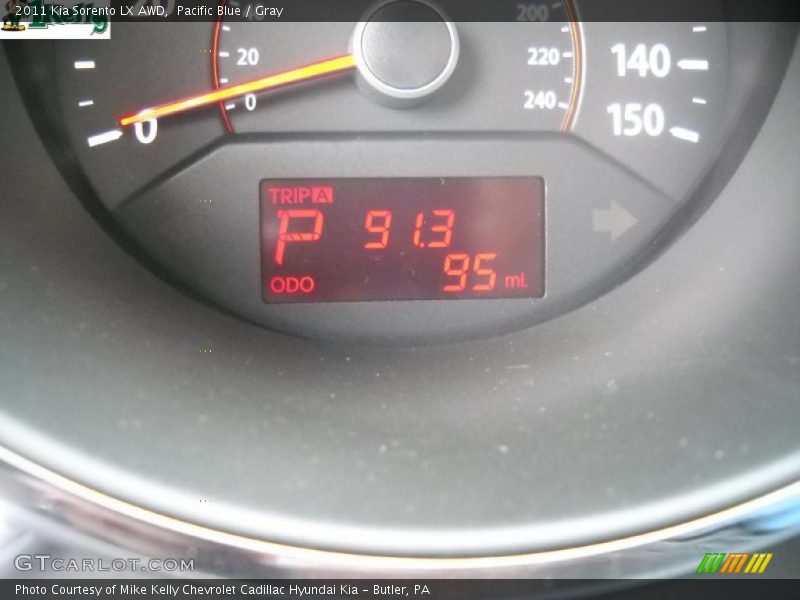 Pacific Blue / Gray 2011 Kia Sorento LX AWD