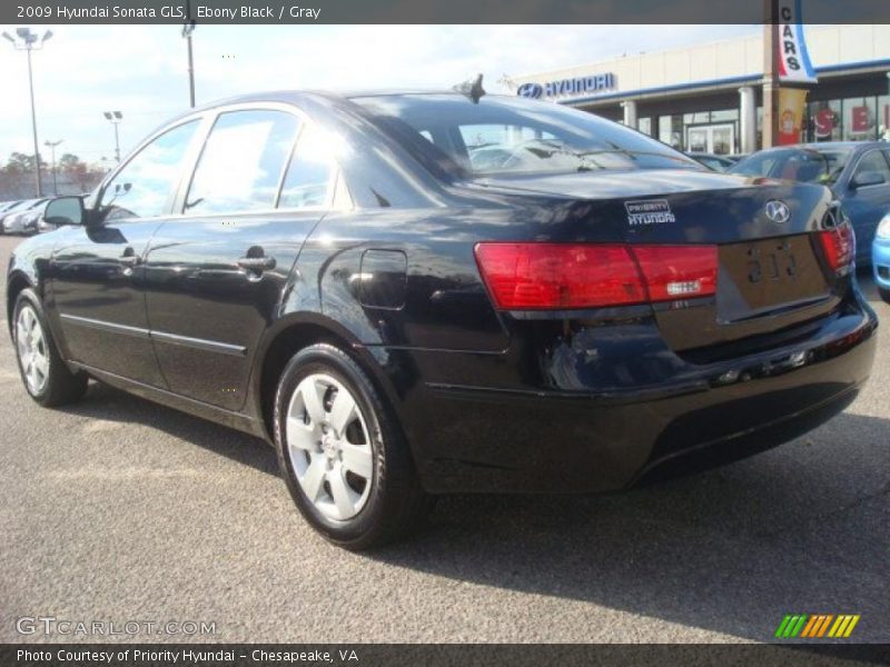 Ebony Black / Gray 2009 Hyundai Sonata GLS