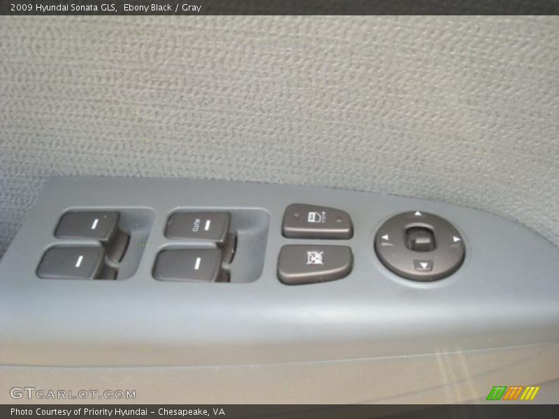 Ebony Black / Gray 2009 Hyundai Sonata GLS