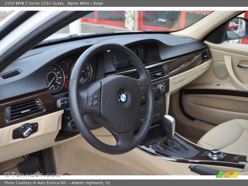 Beige Interior - 2009 3 Series 328xi Sedan 