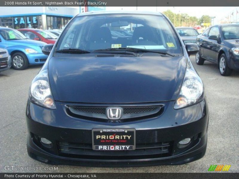 Nighthawk Black Pearl / Black/Grey 2008 Honda Fit Sport