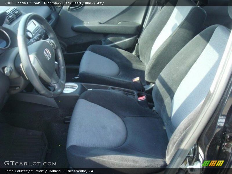 Nighthawk Black Pearl / Black/Grey 2008 Honda Fit Sport