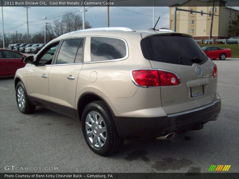Gold Mist Metallic / Cashmere/Cocoa 2011 Buick Enclave CXL