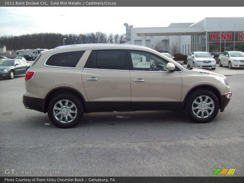 Gold Mist Metallic / Cashmere/Cocoa 2011 Buick Enclave CXL