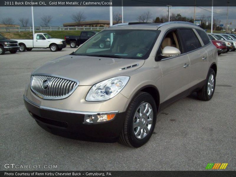 Gold Mist Metallic / Cashmere/Cocoa 2011 Buick Enclave CXL