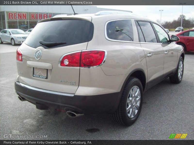 Gold Mist Metallic / Cashmere/Cocoa 2011 Buick Enclave CXL