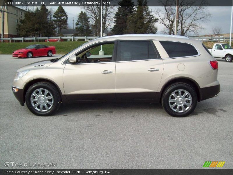 Gold Mist Metallic / Cashmere/Cocoa 2011 Buick Enclave CXL