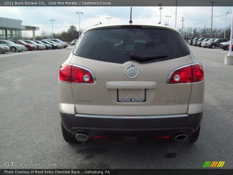 Gold Mist Metallic / Cashmere/Cocoa 2011 Buick Enclave CXL