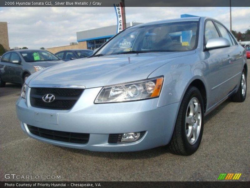 Silver Blue Metallic / Gray 2006 Hyundai Sonata GLS